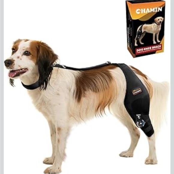 chamin Other - CHAMIN Adjustable Dog Knee Brace For Torn ACLHind Leg, Left Leg,M 569-lb2